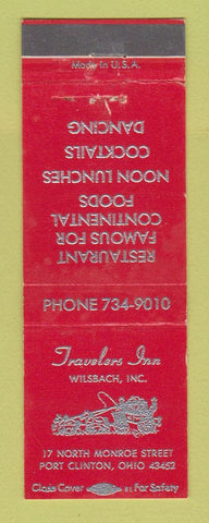 Matchbook Cover - Travelers Inn Wilsbach Port Clinton OH