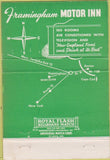 Matchbook Cover - Framingham Motel Inn MA 40 Strike