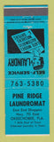 Matchbook Cover - Pine Ridge Laundry Okeechobee FL STAINED