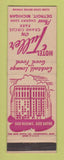 Matchbook Cover - Hotel Tuller Detroit MI