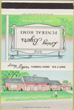 Matchbook Cover - Loring Byers Funeral Home Randallstown MD 40 Strike