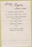 Matchbook Cover - Loring Byers Funeral Home Randallstown MD 40 Strike