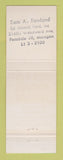 Matchbook Cover - 1969 Ford Ed Schmid Detroit MI