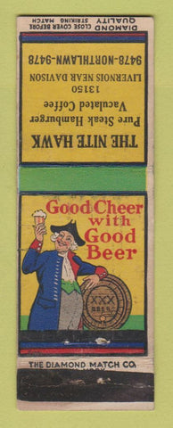 Matchbook Cover - The Nite Hawk Detroit MI DQ WEAR