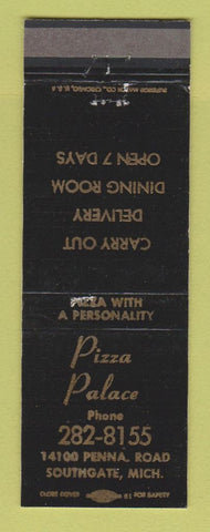 Matchbook Cover - Pizza Palace Southgate MI WORN