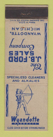 Matchbook Cover - Wyandotte Produces JB Ford MI