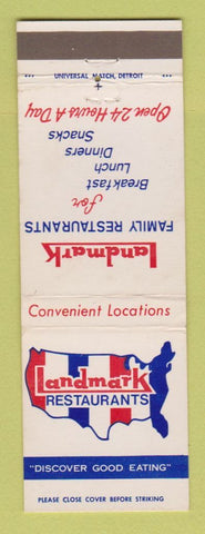 Matchbook Cover - Landmark Restaurant