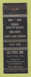 Matchbook Cover - Ox Yoke Inn Flint MI