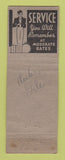 Matchbook Cover - Burch Hotel Breckenridge TX WEAR