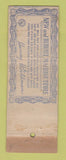 Matchbook Cover - Harvey Goldman Machinery Detroit MI WEAR