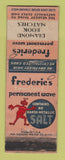 Matchbook Cover - Frederic's Permanent Wave Diamond Long Island City NY WORN