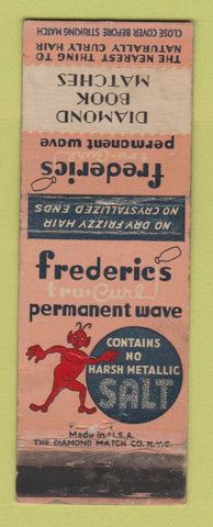 Matchbook Cover - Frederic's Permanent Wave Diamond Long Island City NY WORN