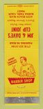 Matchbook Cover - Jim & Dave's Clip Joint Barber Shop Buena Park CA WEAR