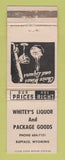 Matchbook Cover - Whitey's Liquor Package Store Buffalo WY WEAR