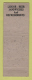 Matchbook Cover - Madeline's Bay City MI Bar WORN