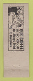 Matchbook Cover - Craig's Cafe Findlay OH