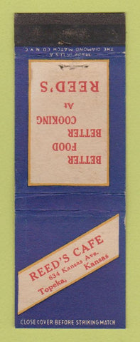 Matchbook Cover - Reed's Cafe Topeka KS WEAR