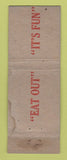 Matchbook Cover - Reed's Cafe Topeka KS WEAR