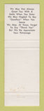 Matchbook Cover - Emery's Cottages on the Shore Bar Harbor ME