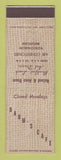 Matchbook Cover - Baum's Cafe Roscommon MI