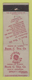 Matchbook Cover - GE Electrical Supply Frank Teal Detroit MI WEAR
