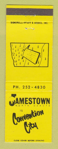 Matchbook Cover - JAmestown ND Convention City Tourism