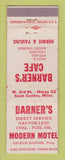 Matchbook Cover - Barner's Motel oil gas Sauk Centre MN WEAR