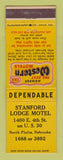 Matchbook Cover - Best Western Stanford Lodge Motel North Platte NE