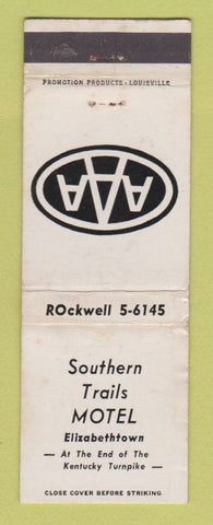 Matchbook Cover - Southern Trails Motel Elizabethtown KY WEAR