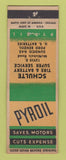 Matchbook Cover - Pyroil oil gas Sunoco Schulte Detroit MI