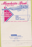 Matchbook Cover - Manchester Bank St Louis MO 1950s Buick 40 Strike