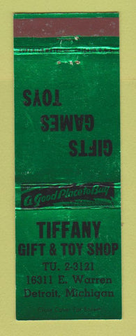Matchbook Cover - Tiffany Gift Toy Shop Detroit MI Hallmark Norcross Cards