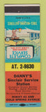 Matchbook Cover - Danny's Sinclair oil gas WEAR