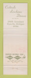 Matchbook Cover - Mr Pauls Chop House Roseville MI