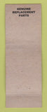 Matchbook Cover - Dibble Paint Auto Body Jackson MI