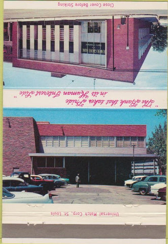 Matchbook Cover - Tower Grove Bank St Louis MO 40 Strike