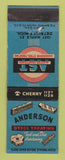 Matchbook Cover - Anderson Steel Treating Detroit MI