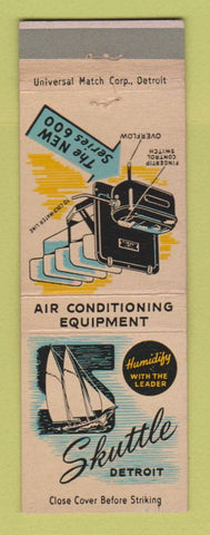 Matchbook Cover - Skuttle Detroit MI Air Conditioning Equipment