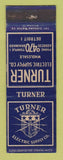 Matchbook Cover - Turner Electric Supply Detroit MI WEAR