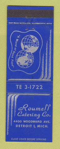 Matchbook Cover - Roumell Catering Detroit MI