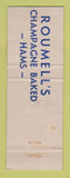 Matchbook Cover - Roumell Catering Detroit MI