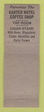 Matchbook Cover - Carter Hotel Hastings NE
