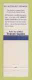 Matchbook Cover - Terrace Inn Motor Hotel Newton IA Best Western