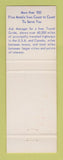 Matchbook Cover - Midway Motor Lodge Madison WI Best Western