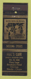 Matchbook Cover - Mac's Cafe Detroit MI