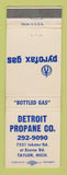 Matchbook Cover - Detroit Propane Pyrofax Gas Taylor MI