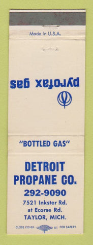 Matchbook Cover - Detroit Propane Pyrofax Gas Taylor MI