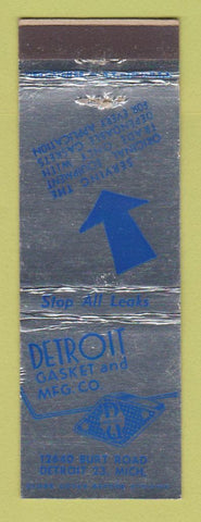 Matchbook Cover - Detroit Gasket and Manufacturing MI