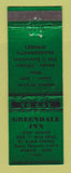 Matchbook Cover - Greendale Inn St Clair Shores MI