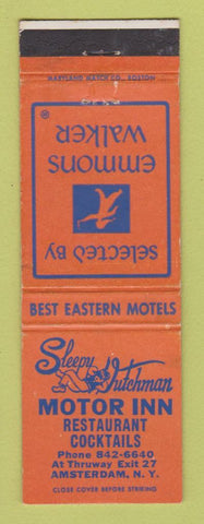 Matchbook Cover - Sleepy Dutchman Restaurant Amsterdam NY Emmonds Walker